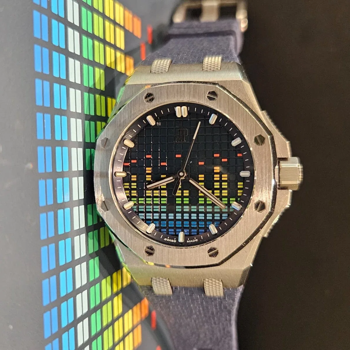 Audemars Piguet Royal Oak Offshore 37 Titanium / Blue - Music Edition - Limited to 500 Pieces 77600TI.OO.A343CA.01