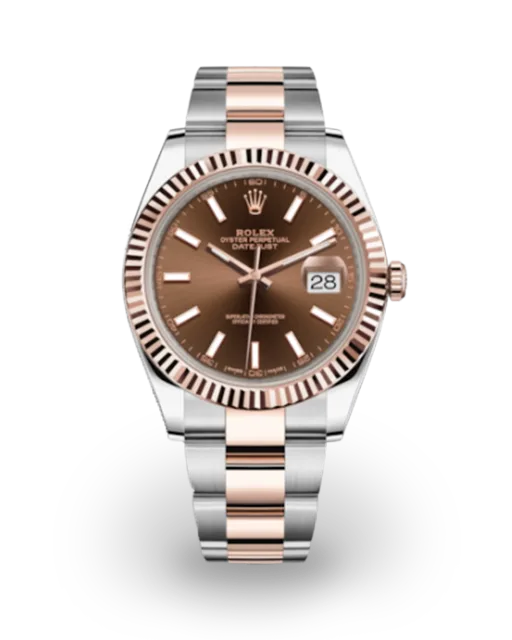 Rolex Datejust 41 Two-Tone / Fluted / Chocolate / Oyster 126331-0001  Model Image