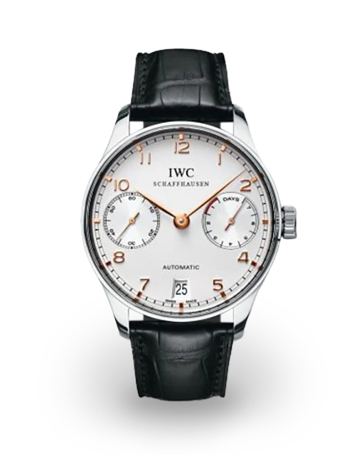 IWC Portuguese Automatic Power Reserve Steel / Silvered IW5001-14  Model Image