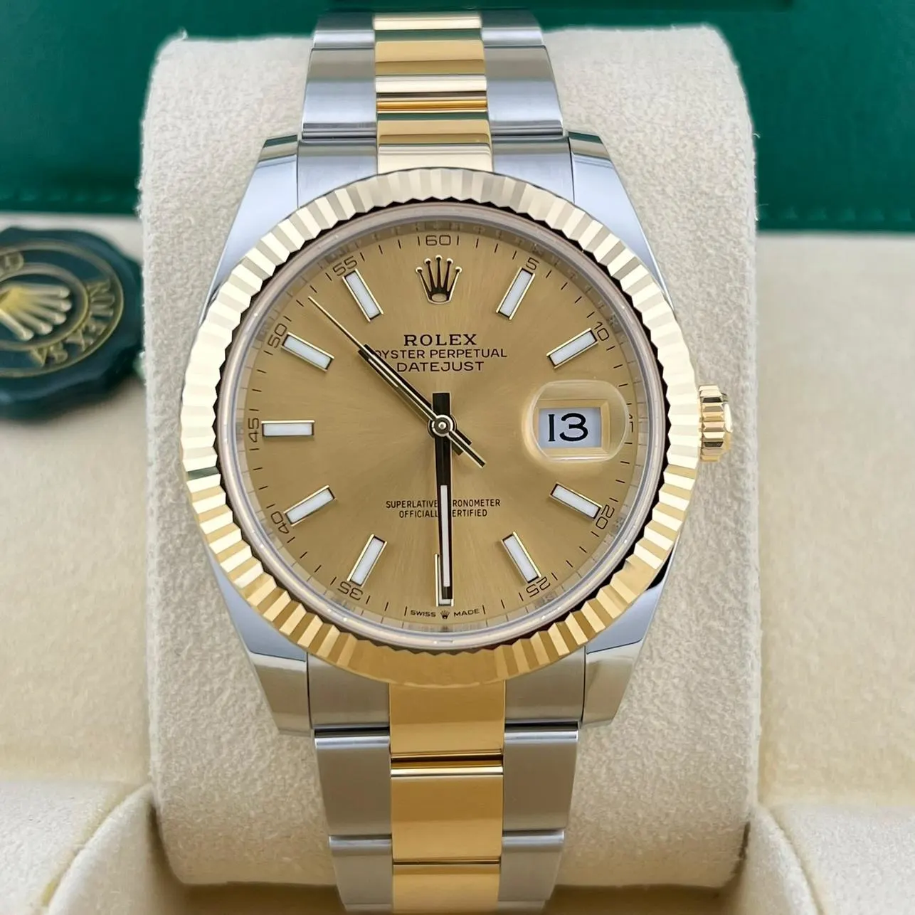 2023 Rolex Datejust 41 Two-Tone / Fluted / Champagne / Oyster 126333-0009 Listing Image 1