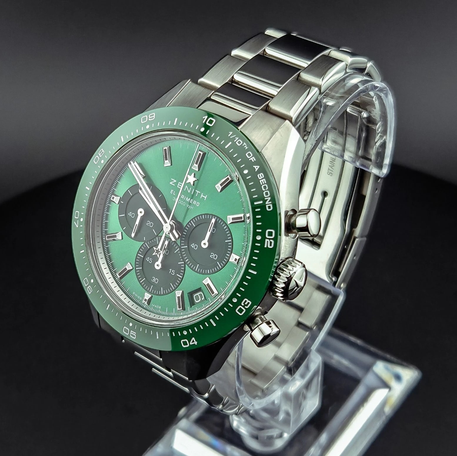 Zenith Chronomaster Sport Yoshida Steel / Green / Bracelet 03.3107