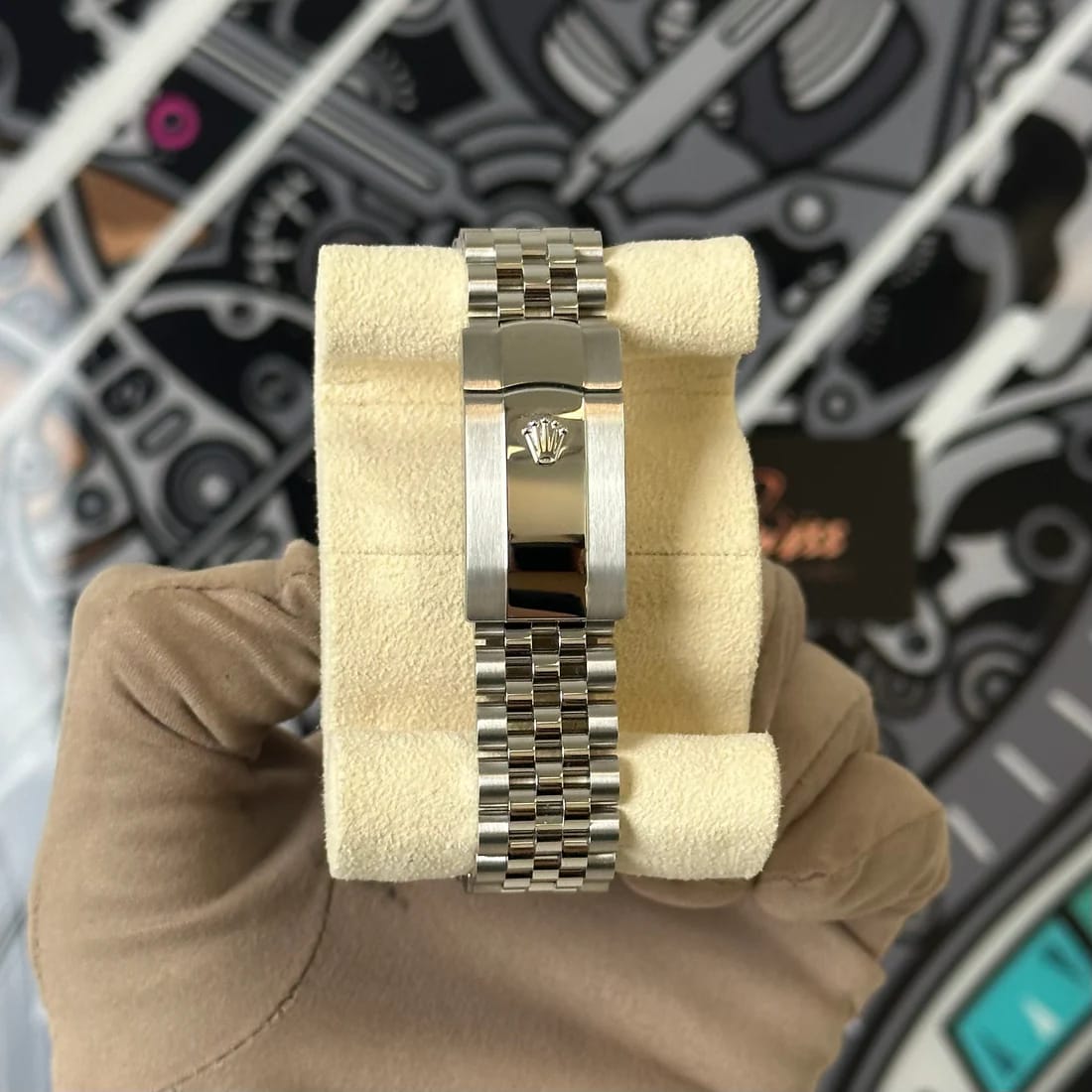 Rolex Datejust 36 Fluted / Black / Diamond-Set / Jubilee