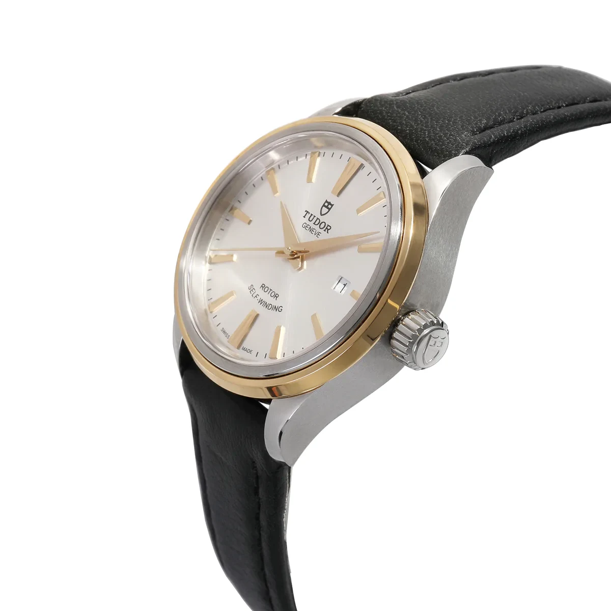 Tudor Style 28 Two-Tone / Smooth / Silvered / Strap M12103-0008 Listing Image 2