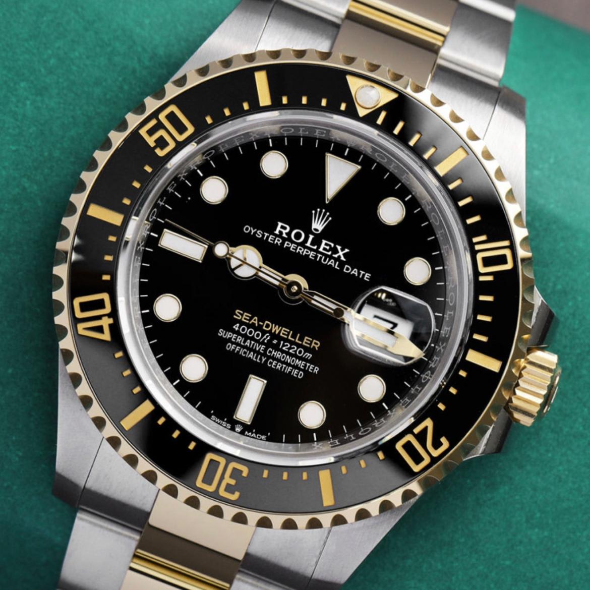 Rolex two tone sea clearance dweller