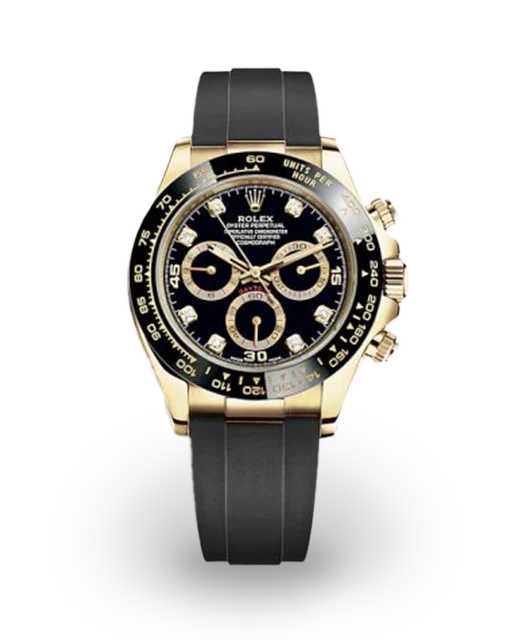 Rolex Daytona Yellow Gold / Ceramic / Black / Diamond-Set / Oysterflex  116518LN-0078  Model Image