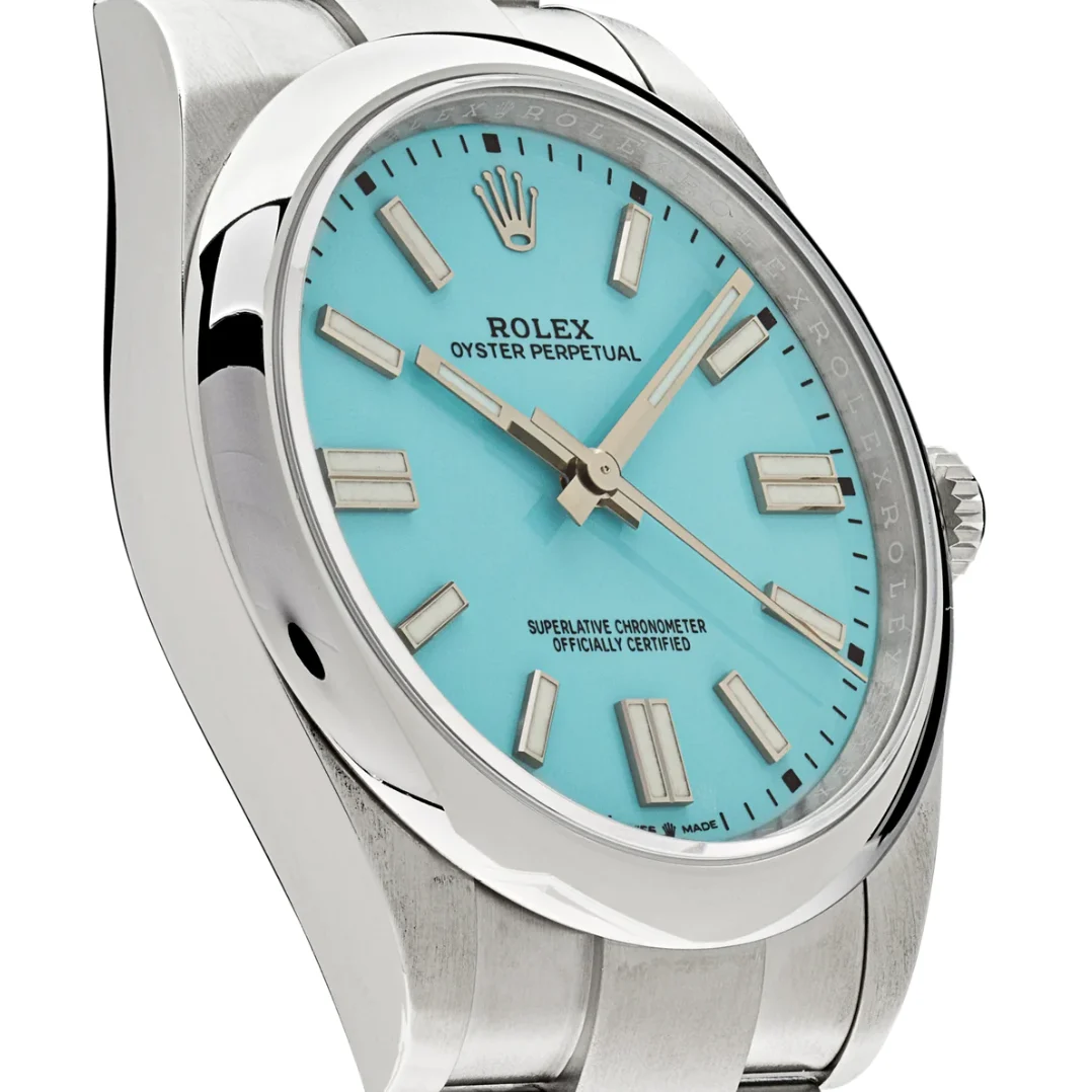 2021 Rolex Oyster Perpetual 41 Tiffany Turquoise 124300-0006 Listing Image 3