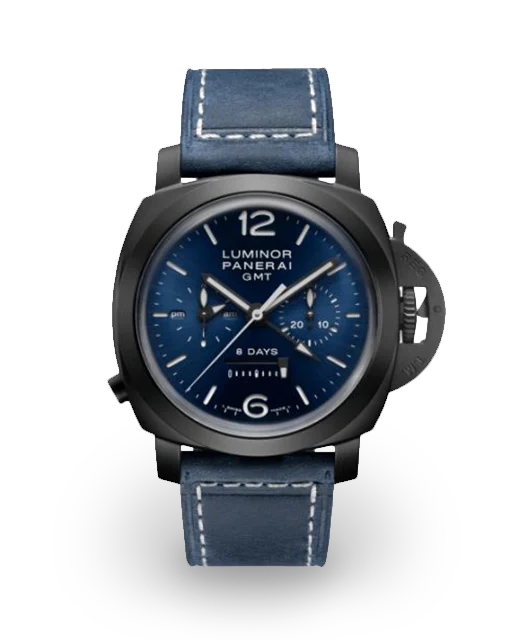 Panerai Luminor 1950 Chrono Monopulsante 8 Days GMT Blu Notte PAM01135  Model Image