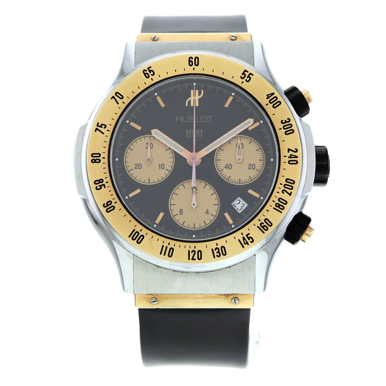 2003 Hublot Super B 42 Two-Tone / Black / Strap 1920.7  Listing Image 1