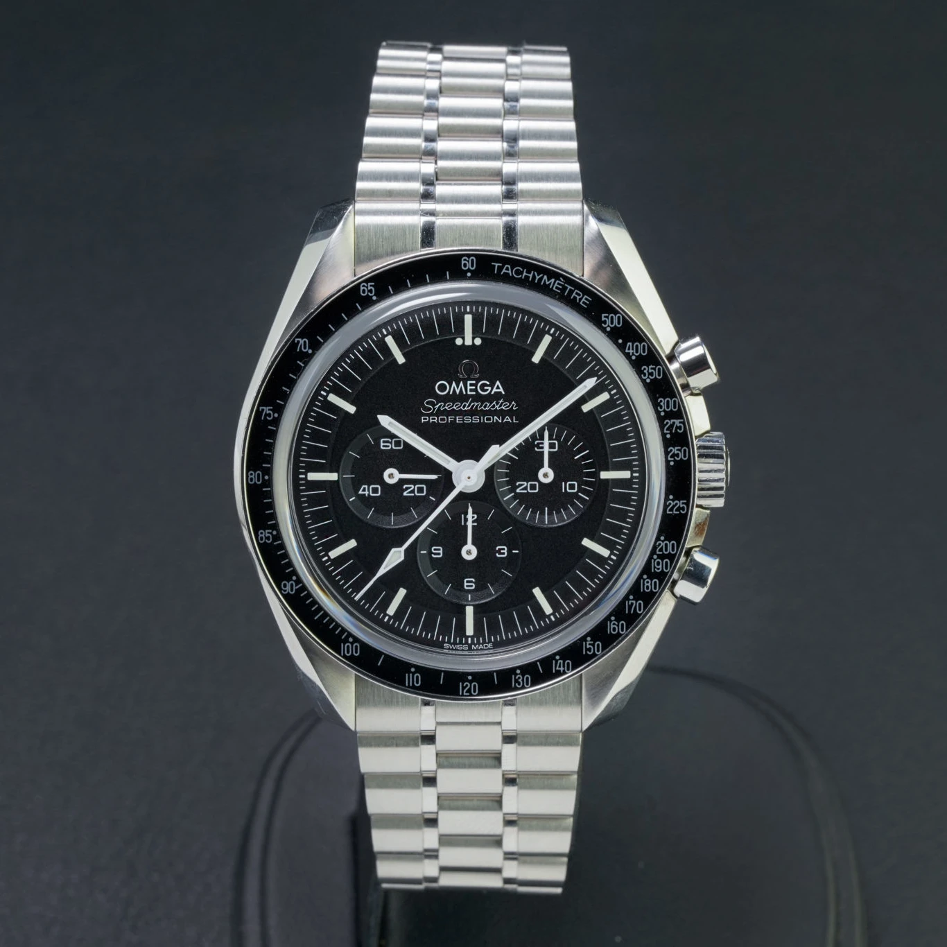 2022 Omega Speedmaster Professional Moonwatch 3861 Steel / Black / Sapphire / Bracelet 310.30.42.50.01.002 Listing Image