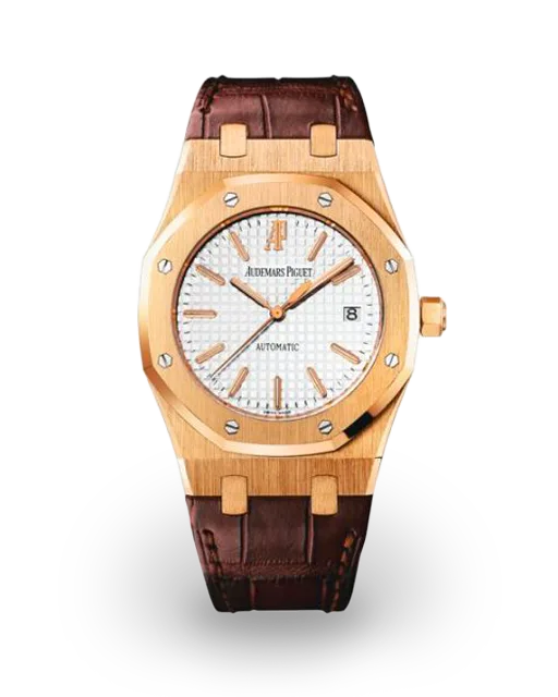 Audemars Piguet  Royal Oak 39 Rose Gold / Silver / Alligator 15300OR.OO.D088CR.02 Model Image