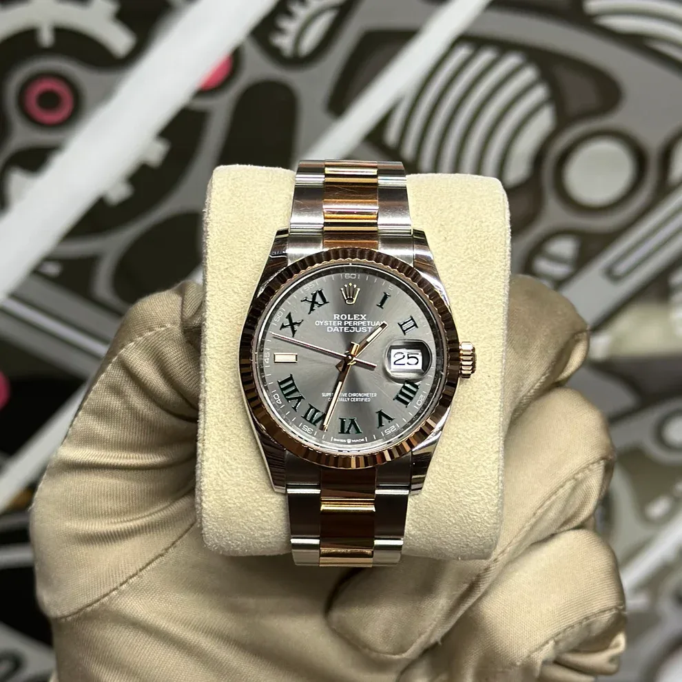 2024 Rolex Datejust 36 Two-Tone "Wimbledon" Fluted / Oyster 126231-0030