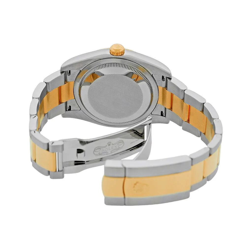 2014 Rolex Datejust 36 Two-Tone / Fluted / Ivory Pyramid-Motif / Roman / Oyster 116233 Listing Image 3