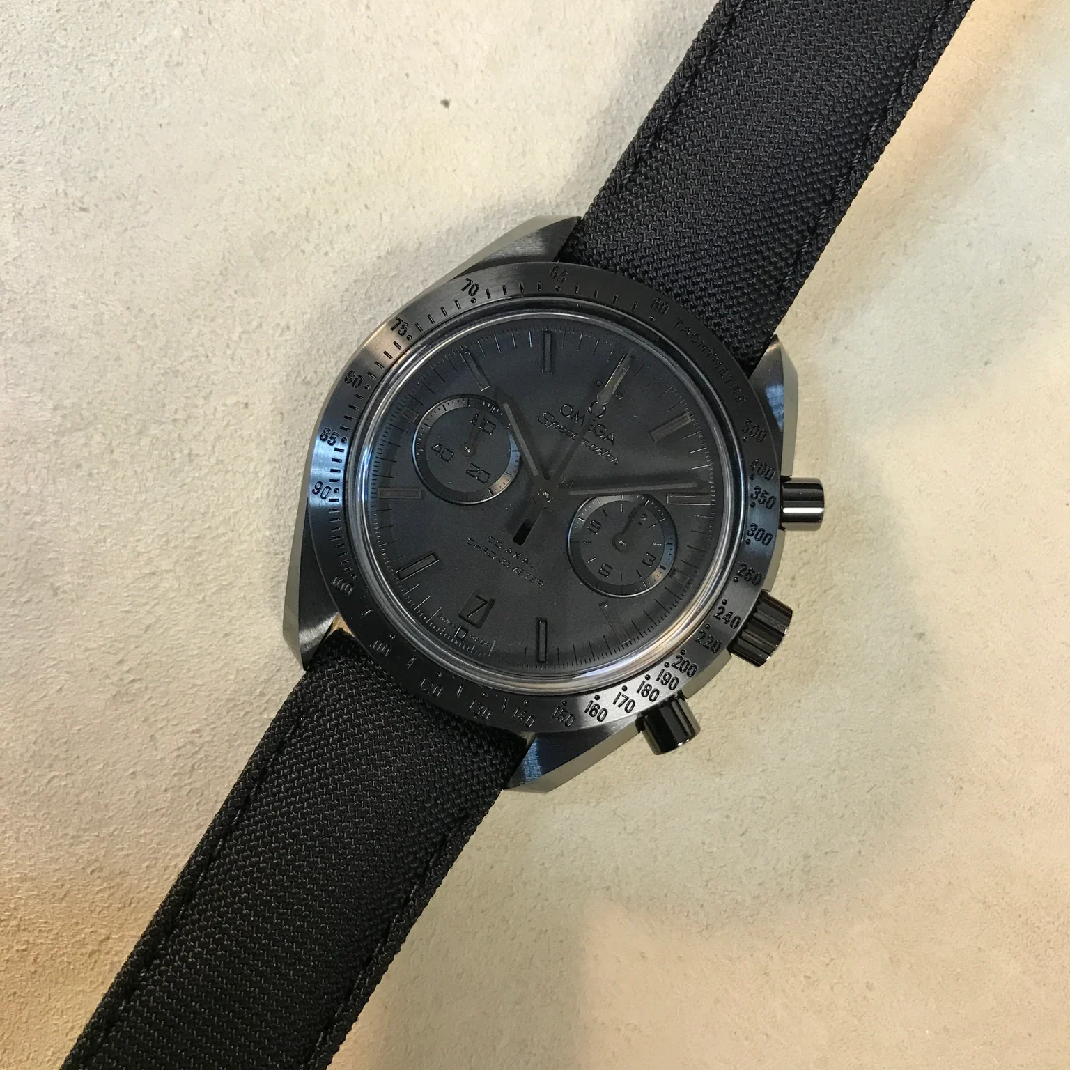 2024 Omega Speedmaster Moonwatch Co-Axial Dark Side of the Moon Black Black 311.92.44.51.01.005