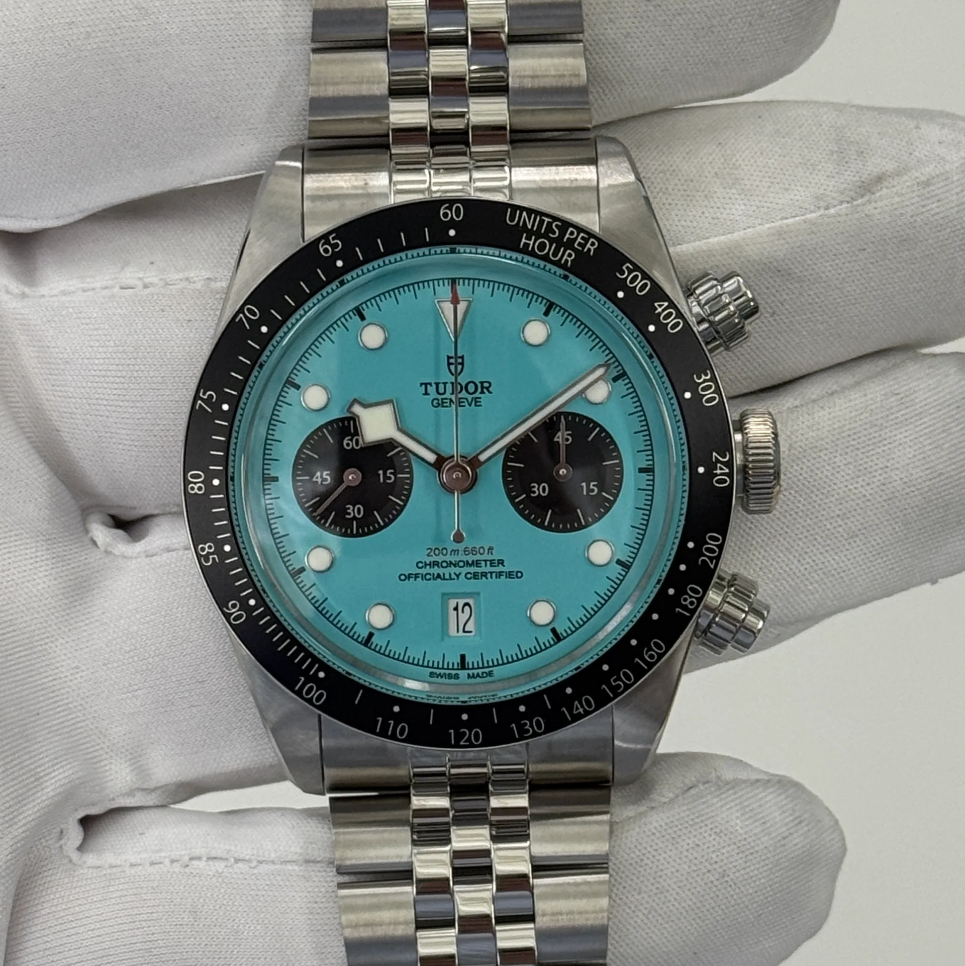 2025 Tudor Black Bay Chrono / Turquoise / Bracelet M79360N-0024
