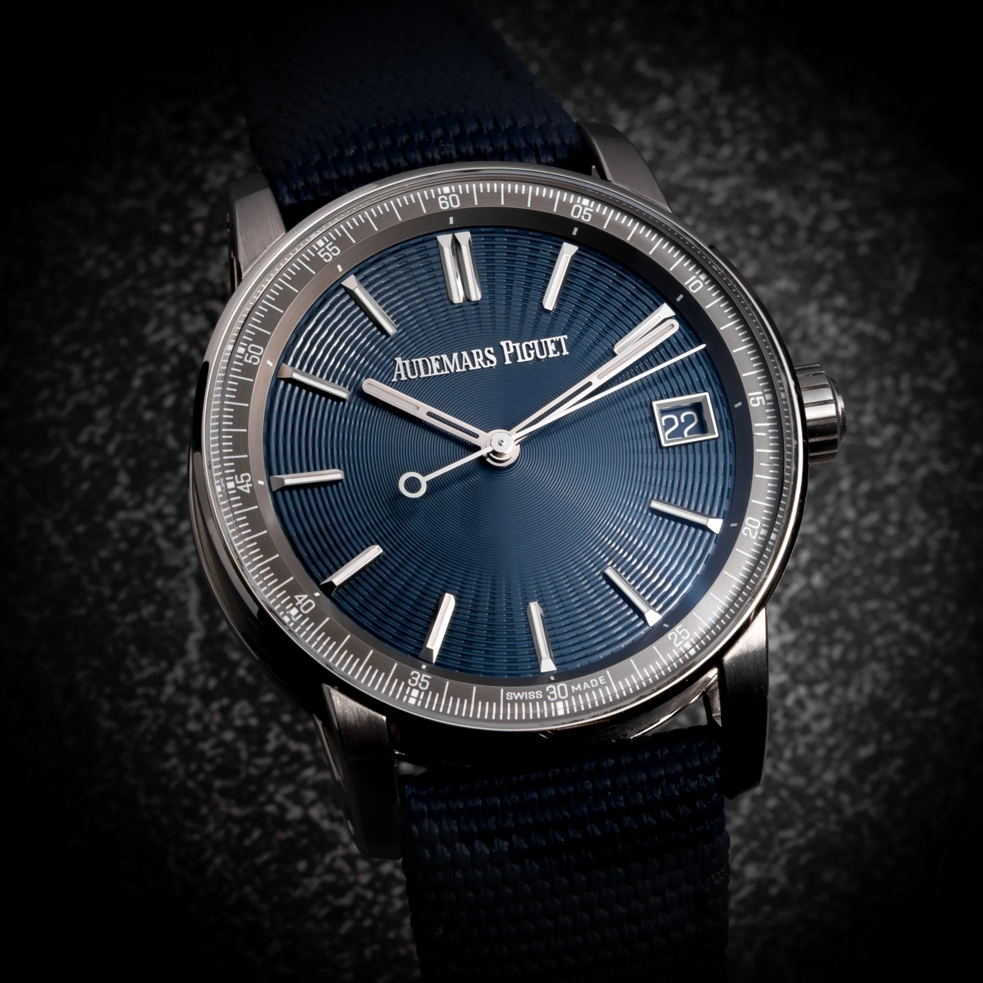 2023 Audemars Piguet CODE 11.59 Automatic 41 Steel / Blue / Strap 15210ST.OO.A348KB.01