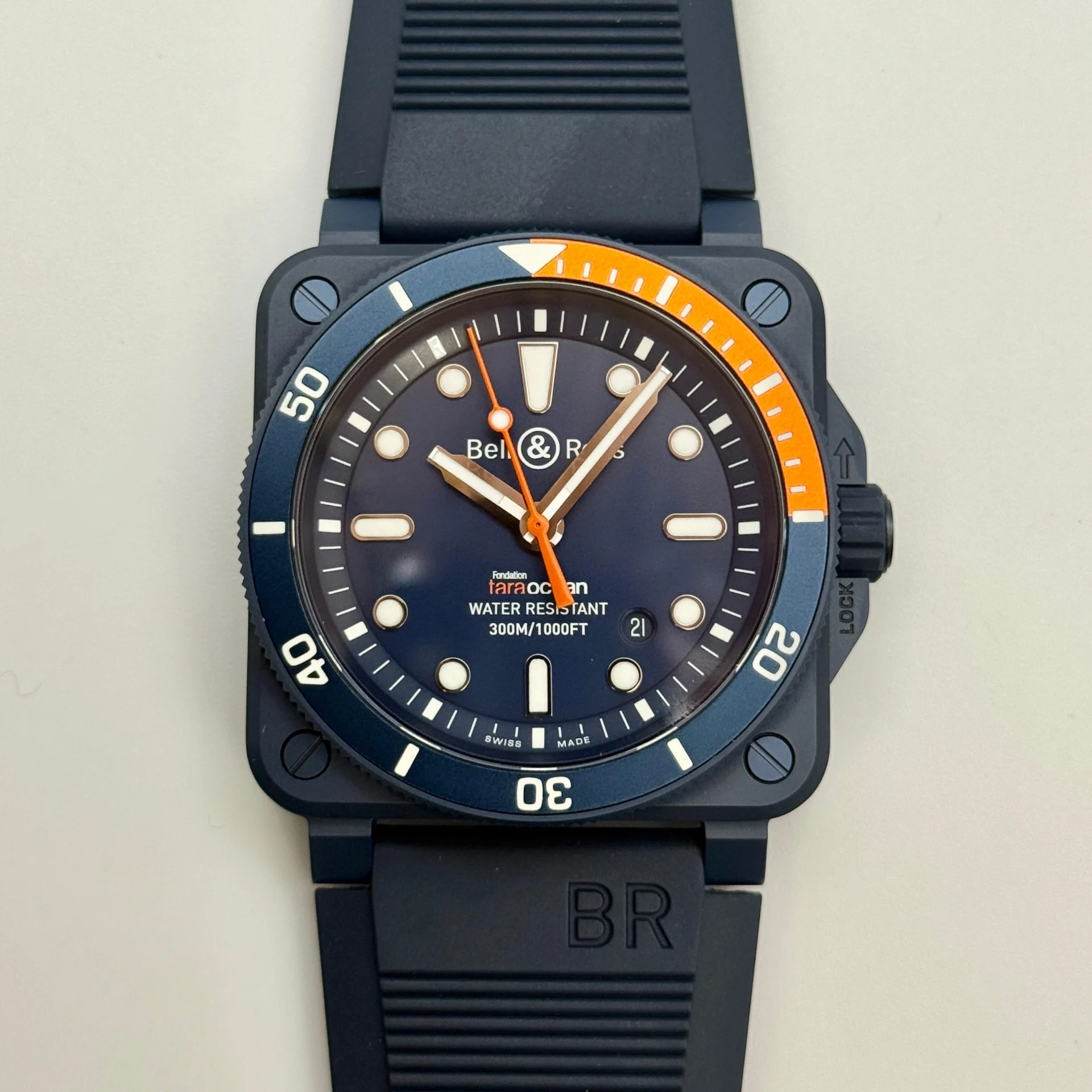 Bell & Ross BR 03-92 Diver Tara Ceramic / Blue / Strap - Limited to 999 Pieces BR0392-D-TR-CE/SRB