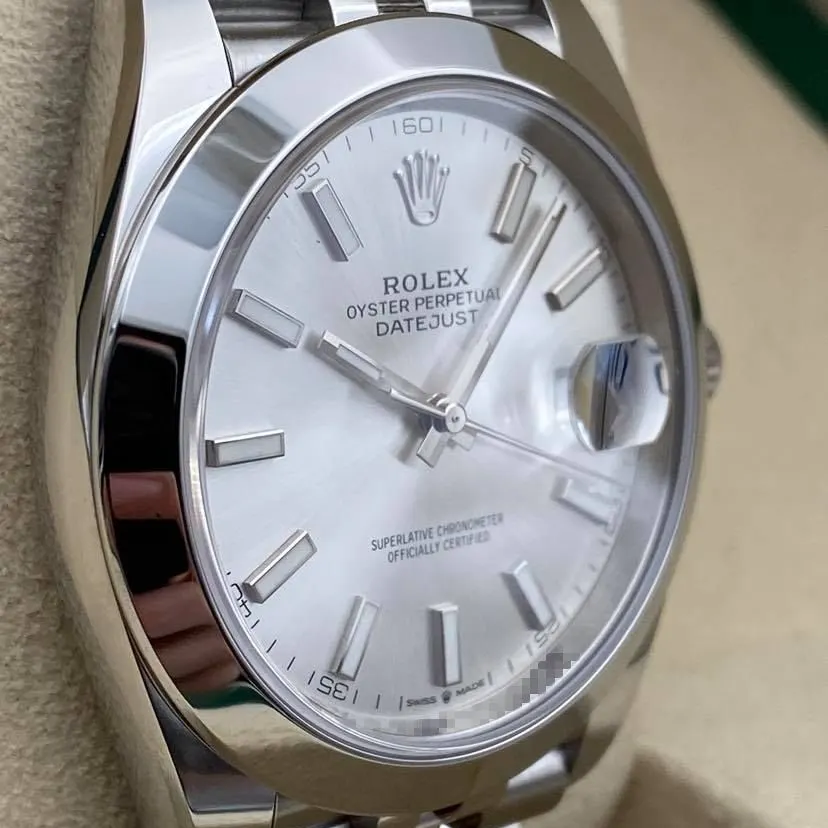 2022 Rolex Datejust 41 Smooth / Silver / Jubilee 126300-0004 Listing Image 3