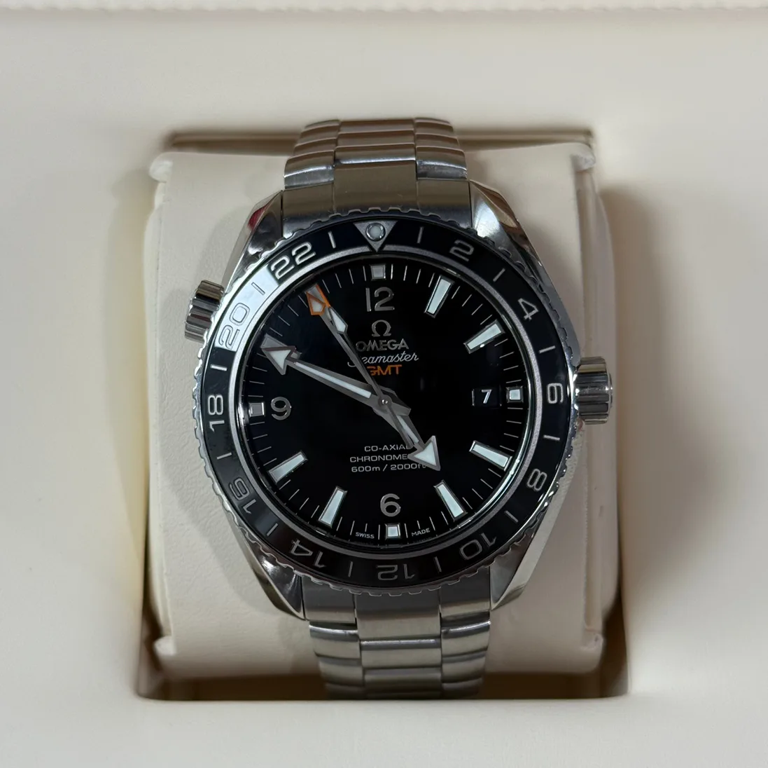 Omega Seamaster Planet Ocean 600M Co-Axial 43.5 GMT Stainless Steel / Black / Bracelet 232.30.44.22.01.001