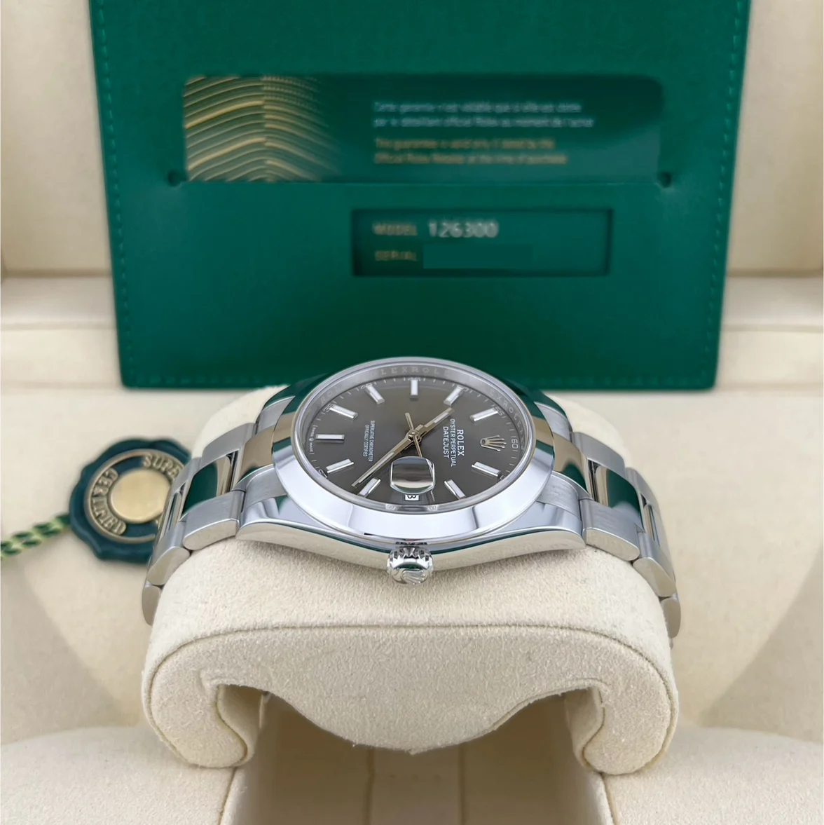 2024 Rolex Datejust 41 Smooth / Slate / Oyster 126300-0007 Listing Image 4