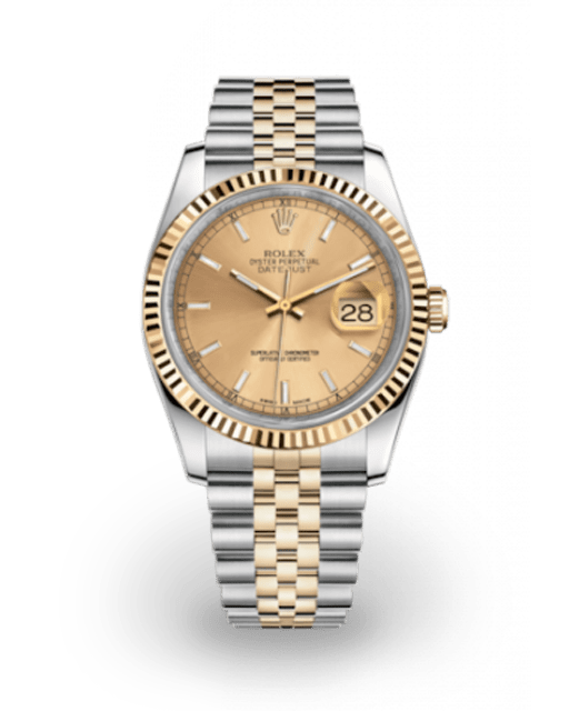 Rolex Datejust 36 Two-Tone / Fluted / Champagne / Jubilee 116233-0151  Model Image