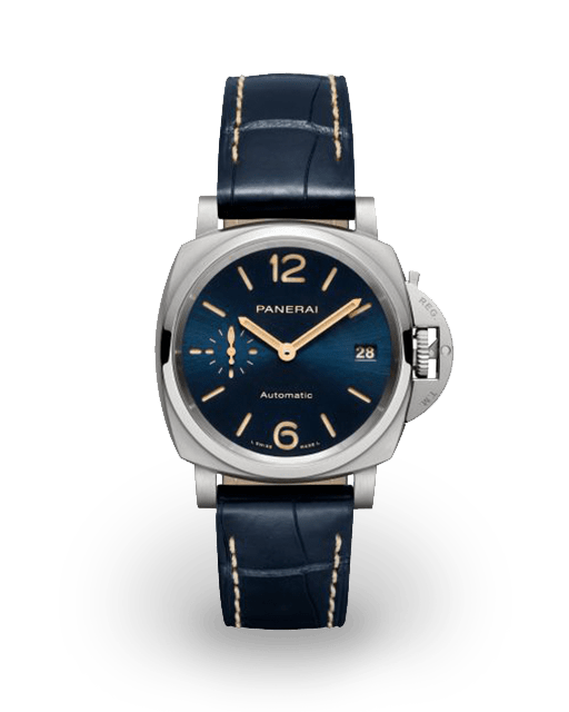 Panerai Luminor Due 38 Automatic Titanium Blue PAM00926 Watches Bezel