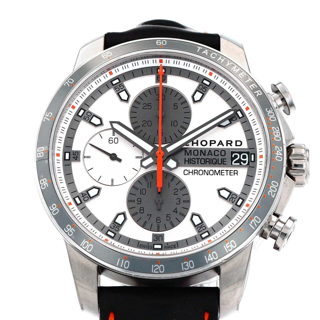 2016 Chopard Grand Prix de Monaco Historique 44.5 Titanium / Silvered / Strap 168570-3002 Listing Image 1
