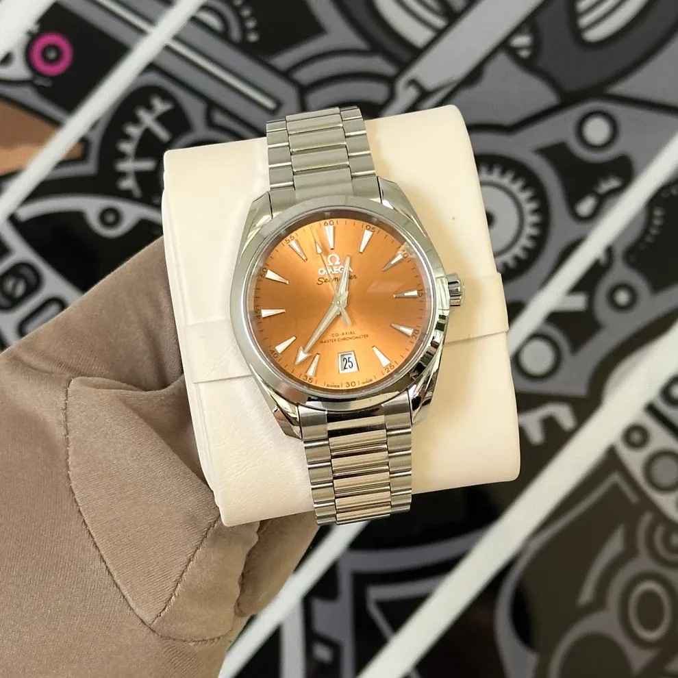 2023 Omega Seamaster Aqua Terra 150M Co-Axial Master Chronometer 38mm / Saffron 220.10.38.20.12.001