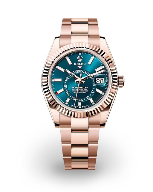 Rolex Sky-Dweller Rose Gold / Fluted / Blue / Oyster 336935-0001  Model Image