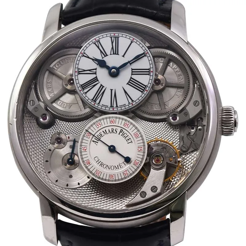 Audemars Piguet Jules Audemars Chronometer 46 Platinum / Openworked / Roman / Strap 26153PT.OO.D028CR.01 Listing Image