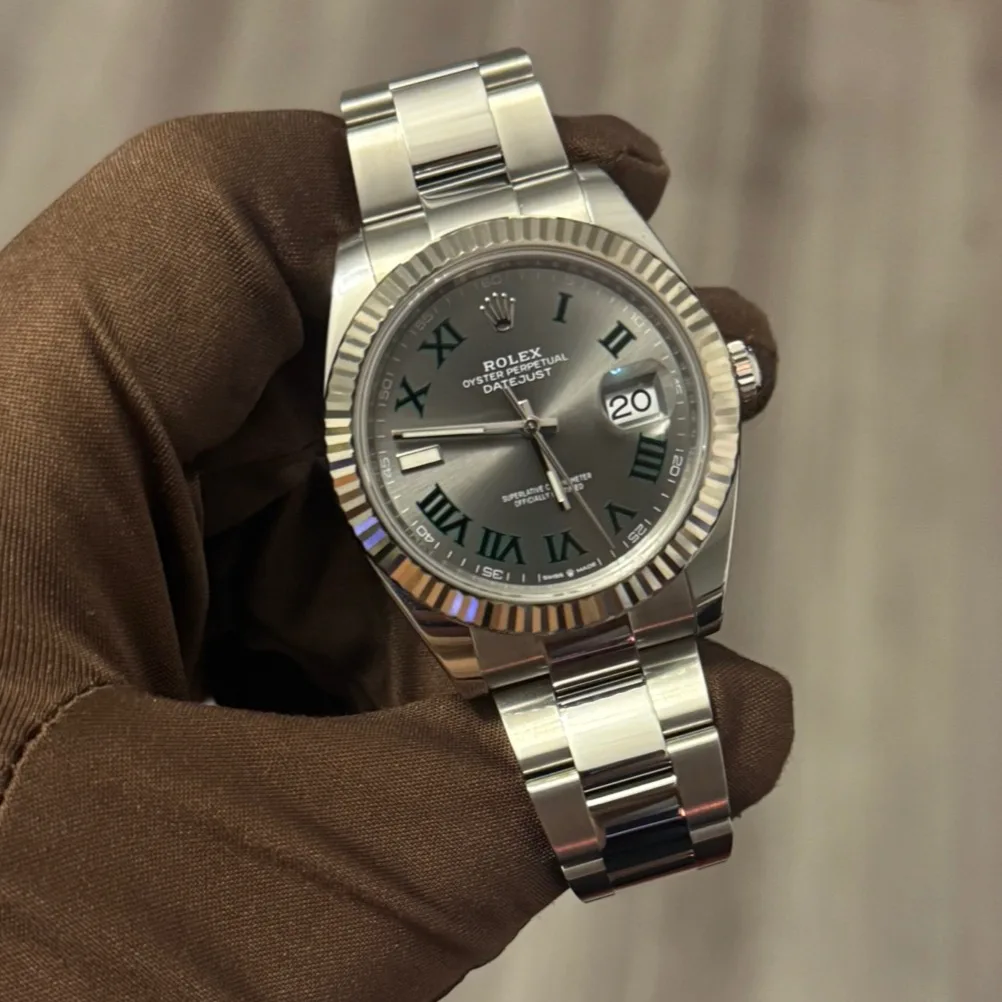 2023 Rolex Datejust 41 "Wimbledon" / Fluted / Oyster 126334-0021