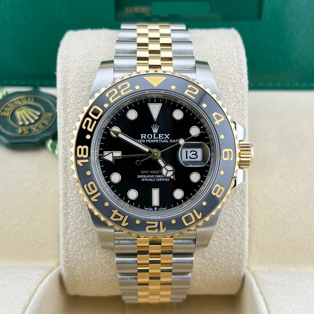 2025 Rolex GMT-Master II Two-Tone / Black / Jubilee 126713GRNR-0001 Listing Image