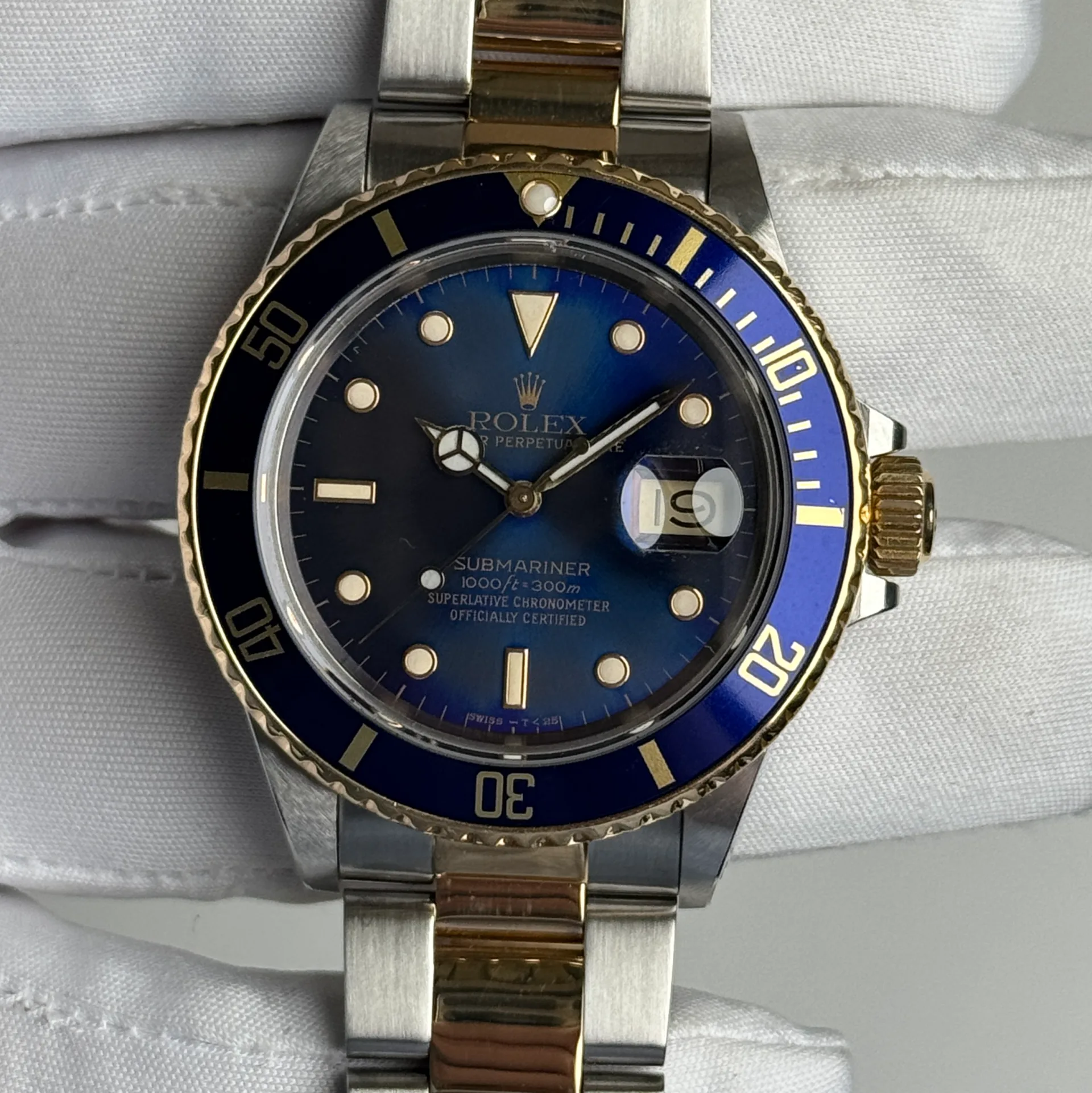 1987 Rolex Submariner Date Two-Tone / Blue 16803