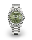 Day-Date 40 White Gold / Fluted / Olive-Green / Roman Avatar Image