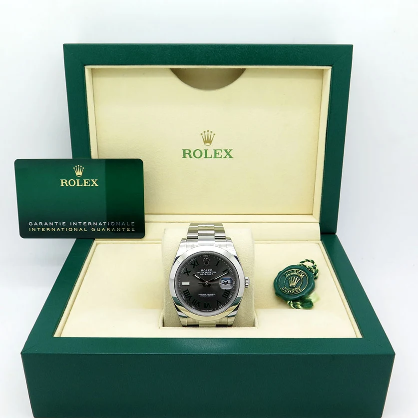 2022 Rolex Datejust 41 "Wimbledon" / Smooth / Oyster 126300-0013 Listing Image 7