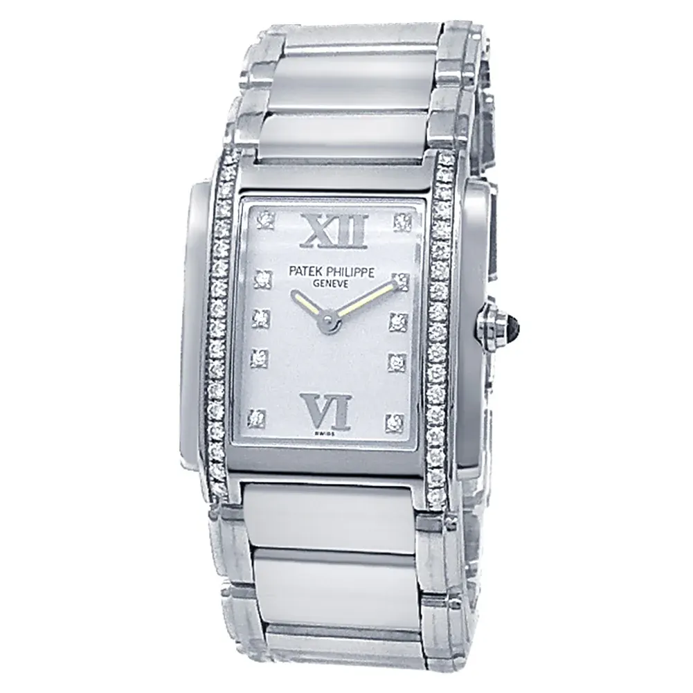 Patek Philippe Twenty~4 Diamond-Set / Timeless White / Diamond-Set 4910/10A-011
