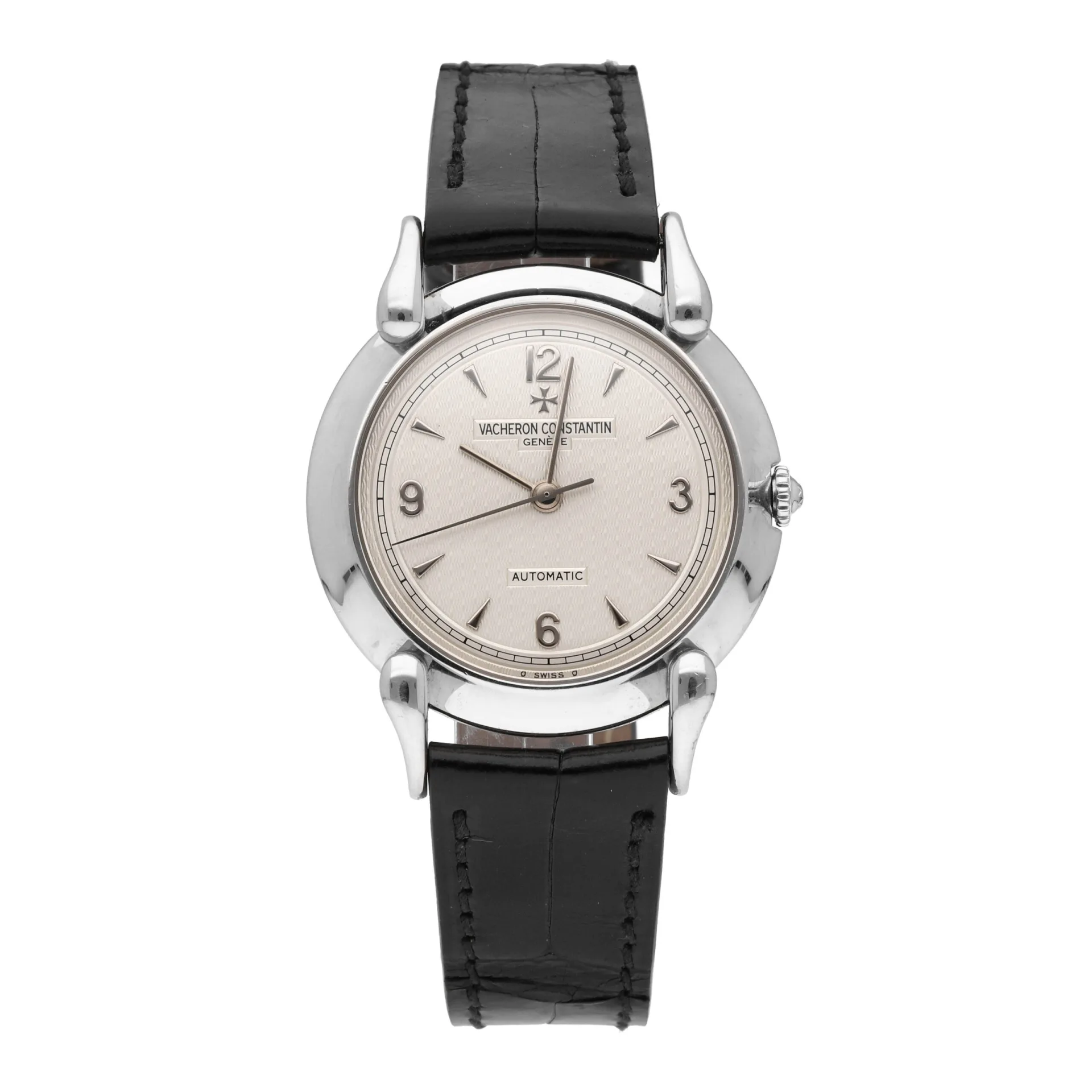 Vacheron Constantin Historiques Platinum 34 / Silver / Strap 48003/000P-3