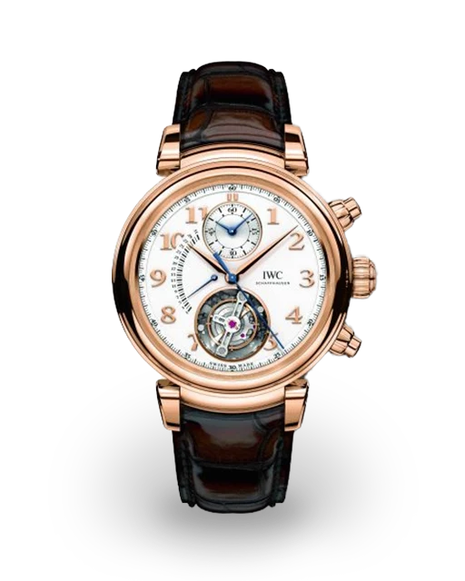 IWC Da Vinci Tourbillon Rétrograde Chronograph Red Gold / Silver IW3931-01  Model Image