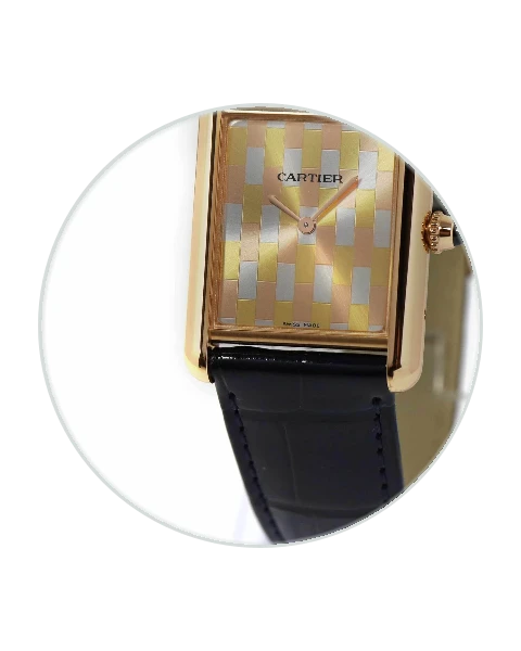 Cartier Tank Louis Large Rose Gold / Tri-Color / Strap WGTA0176  Model Image