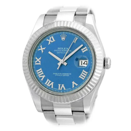 Rolex Datejust II Fluted / Blue / Oyster 116334-0005 Listing Image 1