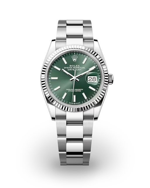 Rolex Datejust 36 Fluted / Mint Green / Oyster  126234-0052  Model Image