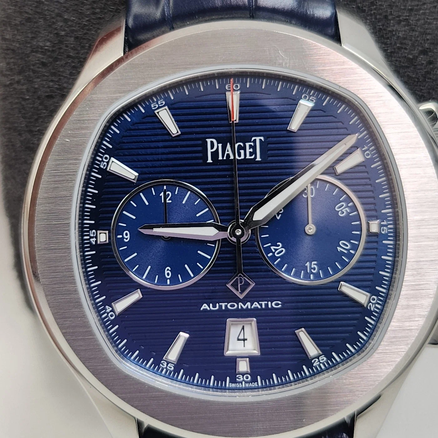2025 Piaget Polo S Steel / Blue / Strap G0A43002