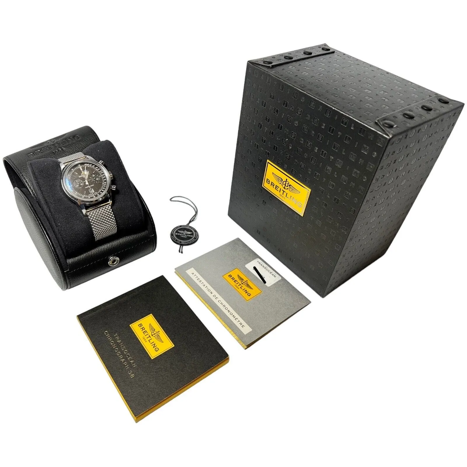 Breitling Transocean Chronograph 38 Steel / Black / Steel A4131012/BC06 Listing Image 6