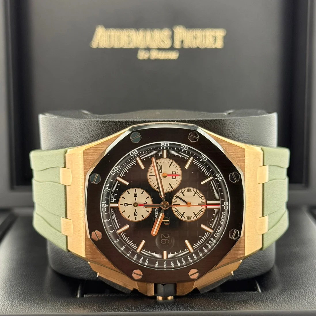 2015 Audemars Piguet Royal Oak Offshore Chronograph 44 Rose Gold / Ceramic / Black / Rubber 26401RO.OO.A002CA.01