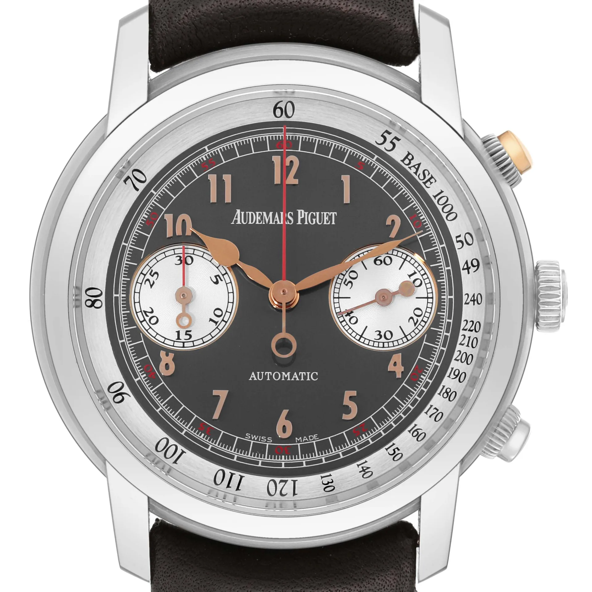 Audemars Piguet Jules Gstaad Classic 41 Titanium / Dark Gray / Arabic / Strap - Limited to 250 Pieces 26558TI.OO.D080VE.01 Listing Image