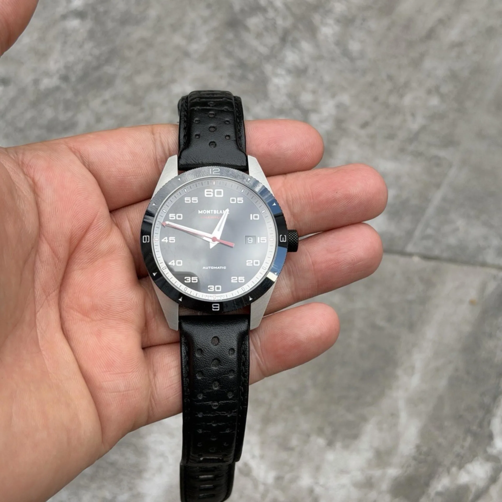 Montblanc TimeWalker 41 Steel / Ceramic / Black / Arabic / Strap 116061