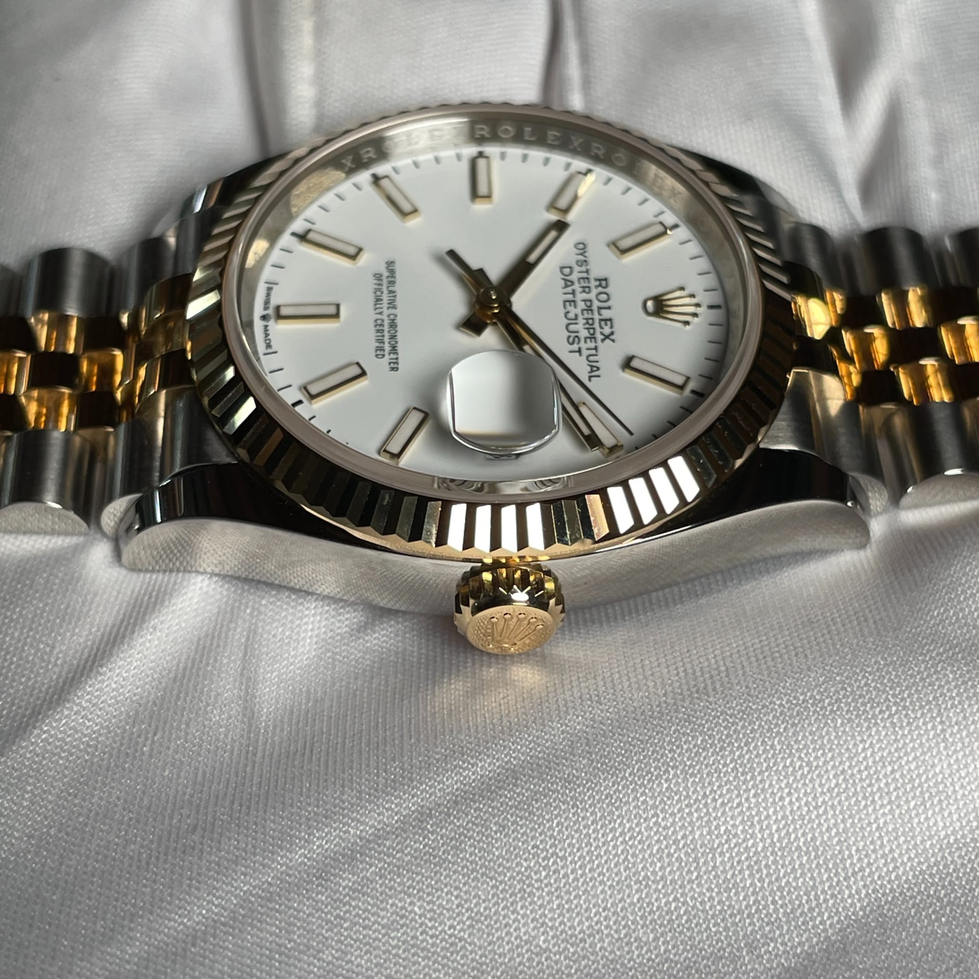 126201 Dark Rhodium VI IX Roman Oyster Rolex Datejust 36mm