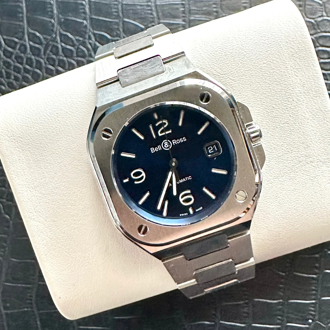 2025 Bell & Ross BR 05 Stainless Steel / Blue / Bracelet BR05A-BLU-ST/SST