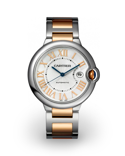 Cartier Ballon Bleu de Cartier 42 Two-Tone / Silvered / Roman / Bracelet W6920095  Model Image