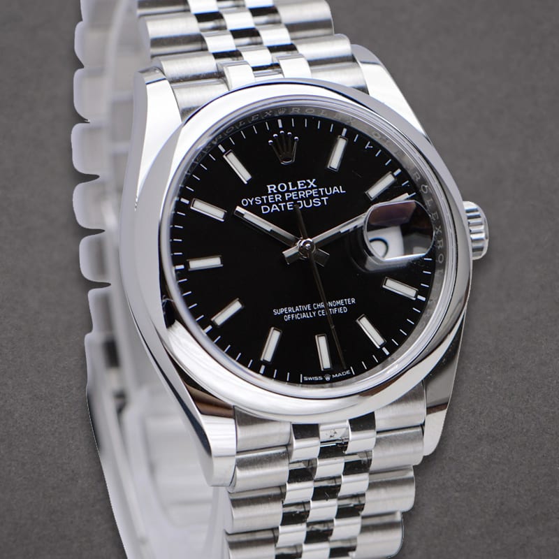 2021 Rolex Datejust 36 Smooth / Black / Jubilee 126200-0003 | Watch Trading  Co. | Powered By Bezel
