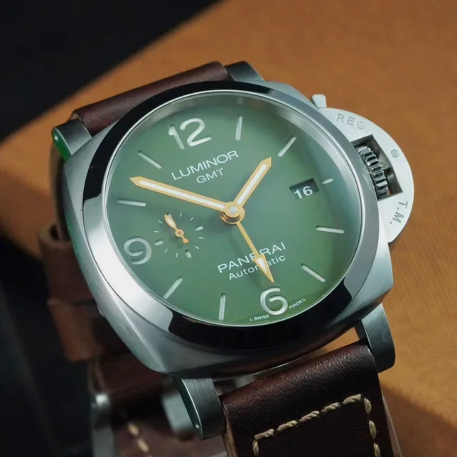 2021 Panerai Luminor 1950 44 3 Days GMT Automatic Stainless Steel / Mahendra Singh Dhoni PAM01056